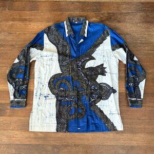 Indonesian Batik Print Men's Shirt
